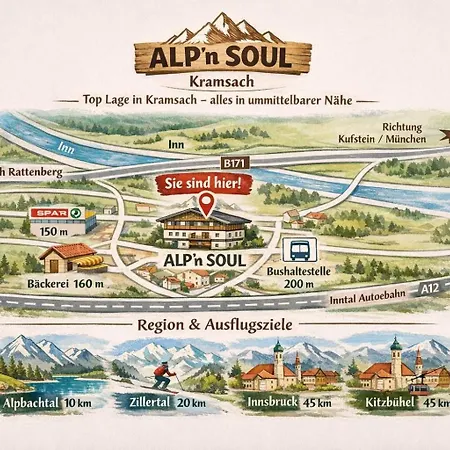Alp'n Soul - Terrace, Ac & Washing Machine Appartement *